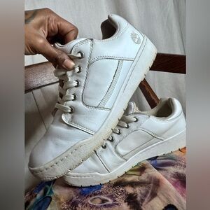 Timberland Men’s Bridgton Oxford White Full Grain Sneakers in size 11